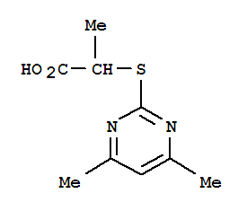 2-[(4,6-dimethylpyrimidin-2-yl)thio]propanoic acid(SALTDATA: FREE)