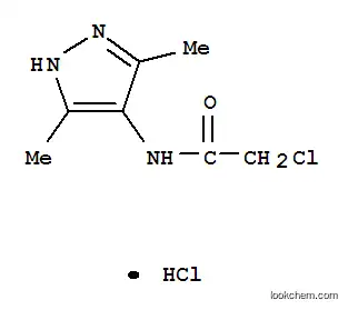 Molecular Structure of 436100-01-5 (2-CHLORO-N-(3,5-DIMETHYL-1H-PYRAZOL-4-YL)-ACETAMIDE)