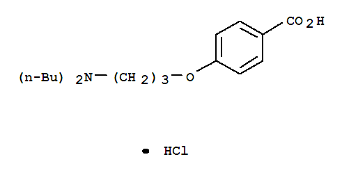 Benzoicacid, 4-[3-(dibutylamino)propoxy]-, hydrochloride (1:1)