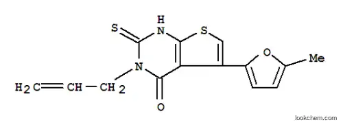 Molecular Structure of 442865-24-9 (5-(5-METHYL-2-FURYL)-3-PHENYL-2-THIOXO-2,3-DIHYDROTHIENO[2,3-D]PYRIMIDIN-4(1H)-ONE)