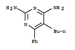 2,4-Pyrimidinediamine,5-butyl-6-phenyl- cas  4455-62-3