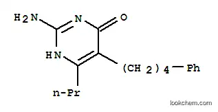 Molecular Structure of 4455-65-6 (2-amino-5-(4-phenylbutyl)-6-propylpyrimidin-4(1H)-one)