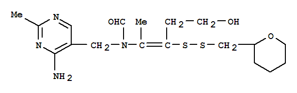 Formamide,N-[(4-amino-2-methyl-5-pyrimidinyl)methyl]-N-[4-hydroxy-1-methyl-2-[[(tetrahydro-2H-pyran-2-yl)methyl]dithio]-1-buten-1-yl]-