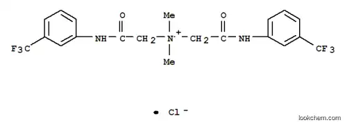 Molecular Structure of 454-85-3 (N,N-dimethyl-2-oxo-N-(2-oxo-2-{[3-(trifluoromethyl)phenyl]amino}ethyl)-2-{[3-(trifluoromethyl)phenyl]amino}ethanaminium)