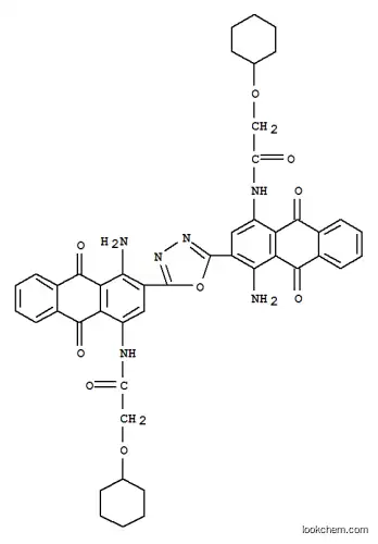 Molecular Structure of 4630-52-8 (Anthraquinone, 2,2'-(1,3,4-oxadiazole-2,5-diyl)bis[1-amino-4-[2-(cyclohexyloxy)acetamido]- (7CI,8CI))