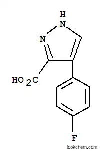 Molecular Structure of 475106-46-8 (1H-Pyrazole-3-carboxylicacid, 4-(4-fluorophenyl)-)