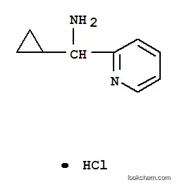 Molecular Structure of 478263-93-3 (cyclopropyl(pyridin-2-yl)methanamine hydrochloride)
