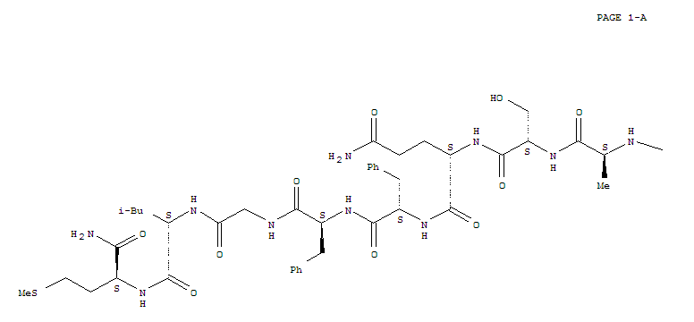 L-Methioninamide,L-threonylglycyl-L-lysyl-L-alanyl-L-seryl-L-glutaminyl-L-phenylalanyl-L-phenylalanylglycyl-L-leucyl-