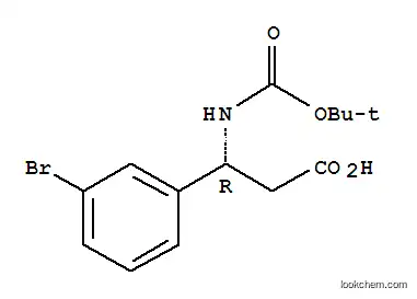 Molecular Structure of 501015-16-3 ((R)-N-BOC-3-BROMO-BETA-PHENYLALANINE)