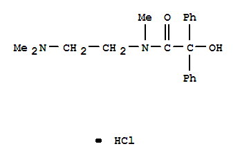 Benzeneacetamide, N-[2-(dimethylamino)ethyl]-a-hydroxy-N-methyl-a-phenyl-,hydrochloride (1:1) cas  5067-92-5