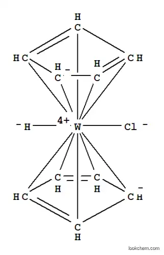 Molecular Structure of 51177-12-9 (BIS(CYCLOPENTADIENYL)TUNGSTEN CHLORIDE HYDRIDE)