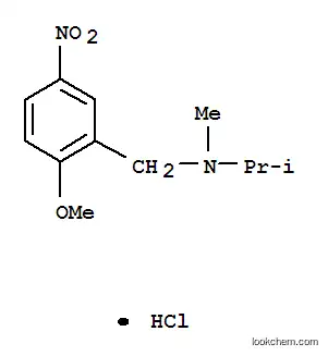 Molecular Structure of 51388-29-5 (N-(2-methoxy-5-nitrobenzyl)-N-methylpropan-2-amine)