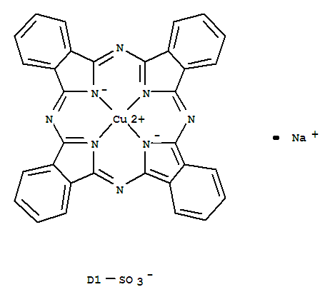 Cuprate(1-),[29H,31H-phthalocyanine-C-sulfonato(3-)-kN29,kN30,kN31,kN32]-, sodium(1:1)