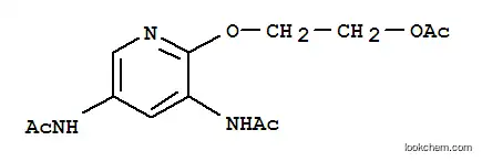Molecular Structure of 5231-93-6 (Ethanol,2-[(3,5-diacetamido-2-pyridyl)oxy]-, acetate (ester) (8CI))