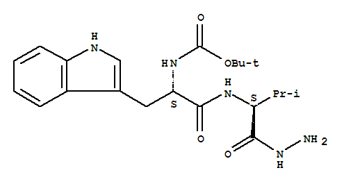 L-Valine, N-[N-[(1,1-dimethylethoxy)carbonyl]-L-tryptophyl]-, hydrazide (9CI) cas  52894-03-8