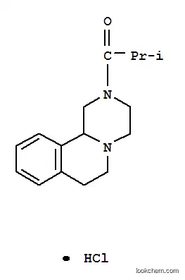 Molecular Structure of 5315-10-6 (1-Propanone,1-(1,3,4,6,7,11b-hexahydro-2H-pyrazino[2,1-a]isoquinolin-2-yl)-2-methyl-,hydrochloride (1:1))