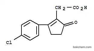 Molecular Structure of 53272-87-0 ([2-(4-CHLORO-PHENYL)-5-OXO-CYCLOPENT-1-ENYL]-ACETIC ACID)