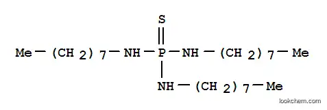 Molecular Structure of 5343-79-3 (Phosphorothioic triamide,N,N',N''-trioctyl- (6CI,9CI))
