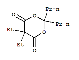 1,3-Dioxane-4,6-dione,5,5-diethyl-2,2-dipropyl- cas  5408-18-4