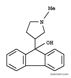Molecular Structure of 5408-26-4 (9-(1-methylpyrrolidin-3-yl)-9H-fluoren-9-ol)