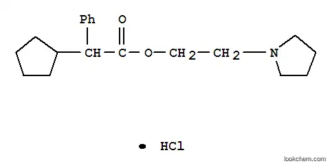 Molecular Structure of 5411-32-5 (2-(pyrrolidin-1-yl)ethyl cyclopentyl(phenyl)acetate)