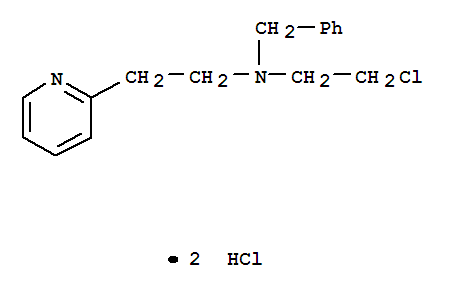 2-Pyridineethanamine,N-(2-chloroethyl)-N-(phenylmethyl)-, hydrochloride (1:2) cas  5421-75-0