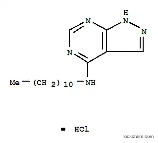 Molecular Structure of 5421-83-0 (N-undecyl-1H-pyrazolo[3,4-d]pyrimidin-4-amine)