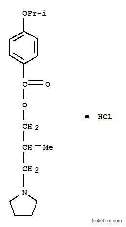 Molecular Structure of 5422-80-0 (2-methyl-3-(pyrrolidin-1-yl)propyl 4-(propan-2-yloxy)benzoate)