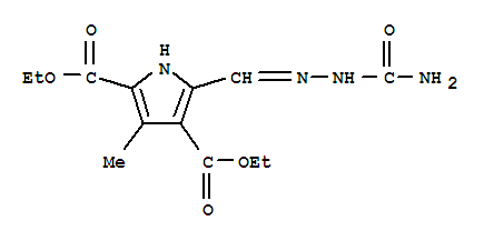 1H-Pyrrole-2,4-dicarboxylicacid, 5-[[2-(aminocarbonyl)hydrazinylidene]methyl]-3-methyl-, 2,4-diethyl ester