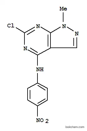Molecular Structure of 5444-57-5 (3-chloro-9-methyl-N-(4-nitrophenyl)-2,4,8,9-tetrazabicyclo[4.3.0]nona- 1,3,5,7-tetraen-5-amine)