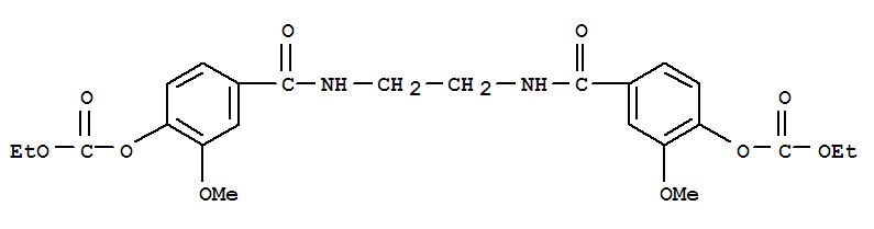 Carbonicacid, ethyl ester, diester with N,N'-ethylenebis[vanillamide] (8CI) cas  5447-05-2