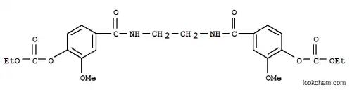 Molecular Structure of 5447-05-2 (ethane-1,2-diylbis(carbamoyl-2-methoxybenzene-4,1-diyl) diethyl biscarbonate)