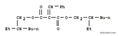 Molecular Structure of 5468-28-0 (bis(2-ethylhexyl) benzylidenepropanedioate)