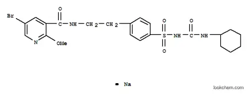 Molecular Structure of 54916-25-5 (5-bromo-N-(2-{4-[(cyclohexylcarbamoyl)sulfamoyl]phenyl}ethyl)-2-methoxypyridine-3-carboxamide)