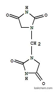 Molecular Structure of 5550-43-6 (2,4-Imidazolidinedione,1,1'-methylenebis-)