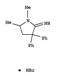 2-Pyrrolidinimine,1,5-dimethyl-3,3-diphenyl-, hydrobromide (1:1)