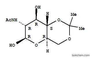 Molecular Structure of 564469-85-8 (2-Acetamido-2-deoxy-4,6-O-isopropylidene-D-glucopyranose)