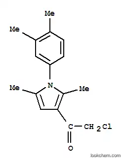 Molecular Structure of 568559-39-7 (1-ETHANONE, 2-CHLORO-1-[1-(3,4-DIMETHYLPHENYL)-2,5-DIMETHYL-1H-PYRROL-3-YL]-)