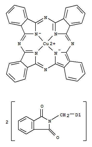 Copper,[[2,2'-[(29H,31H-phthalocyaninediyl-kN29,kN30,kN31,kN32)bis(methylene)]bis[1H-isoindole-1,3(2H)-dionato]](2-)]-(9CI)