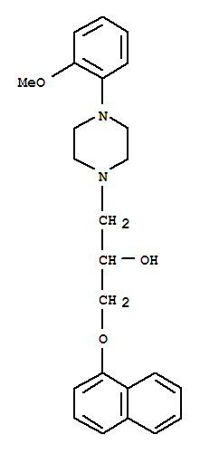 Molecular Structure of 57149-07-2 (Naftopidil dihydrochloride)
