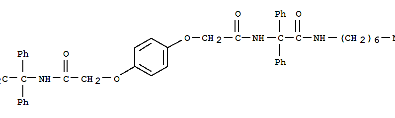 Benzeneacetic acid, a-[[2-[4-[2-[[2-[(6-aminohexyl)amino]-2-oxo-1,1-diphenylethyl]amino]-2-oxoethoxy]phenoxy]acetyl]amino]-a-phenyl-