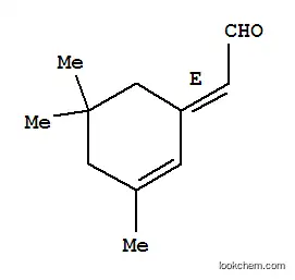 Molecular Structure of 59820-19-8 (Acetaldehyde,2-(3,5,5-trimethyl-2-cyclohexen-1-ylidene)-, (2E)-)