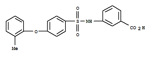 3-[[[4-(2-Methylphenoxy)phenyl]sulfonyl]amino]benzoic acid
