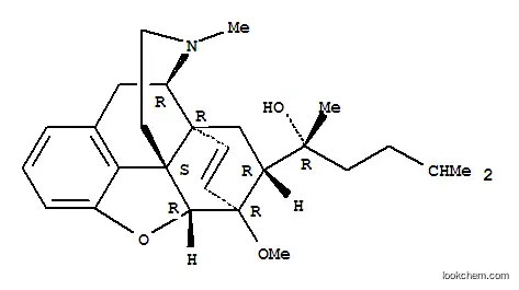 Molecular Structure of 61521-78-6 ((2R)-2-[(5alpha,18R)-6-methoxy-17-methyl-7,8-didehydro-18,19-dihydro-4,5-epoxy-6,14-ethenomorphinan-18-yl]-5-methylhexan-2-ol)