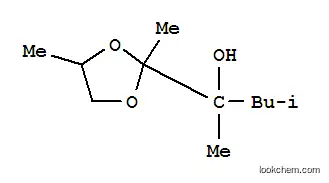 Molecular Structure of 6265-39-0 (2-(2,4-dimethyl-1,3-dioxolan-2-yl)-4-methylpentan-2-ol)