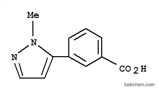 Molecular Structure of 628297-55-2 (3-(1-Methyl-1H-pyrazol-5-yl)benzoic acid)