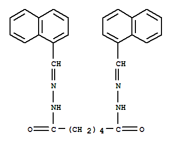 Hexanedioicacid, 1,6-bis[2-(1-naphthalenylmethylene)hydrazide] cas  6295-80-3