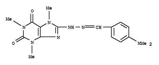 Benzaldehyde, 4-(dimethylamino)-,2-(2,3,6,7-tetrahydro-1,3,7-trimethyl-2,6-dioxo-1H-purin-8-yl)hydrazone cas  6299-71-4