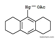 Molecular Structure of 6304-67-2 (1,2,3,4,5,6,7,8-octahydroanthracen-9-ylmercury - acetic acid (1:1))