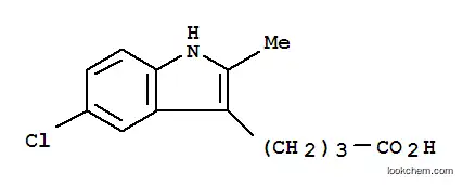 Molecular Structure of 6306-04-3 (4-(5-chloro-2-methyl-1H-indol-3-yl)butanoic acid)